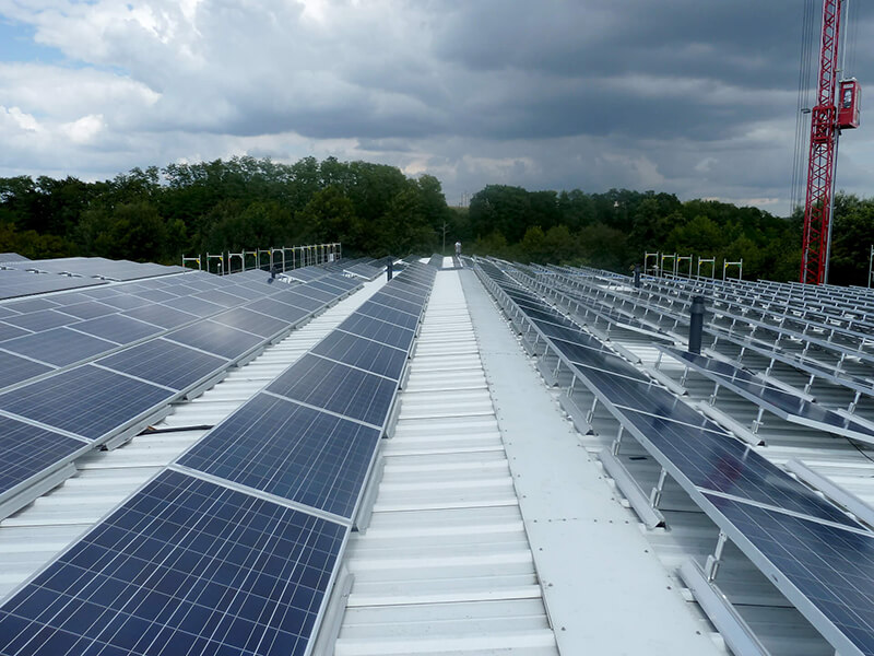 Trapez 15 Grad quer aufgestellt